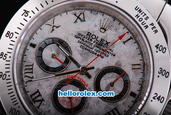 Rolex Daytona Chronograph Automatic with White Dial and Bezel,Roman Marking - Click Image to Close